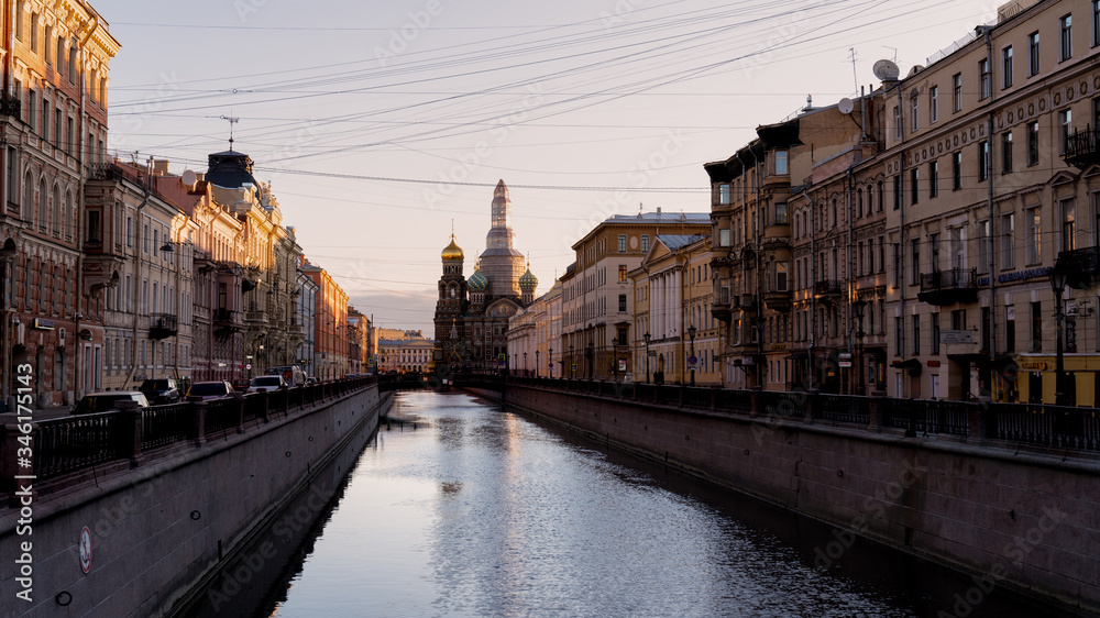 Morning light in Saint-Petersburg