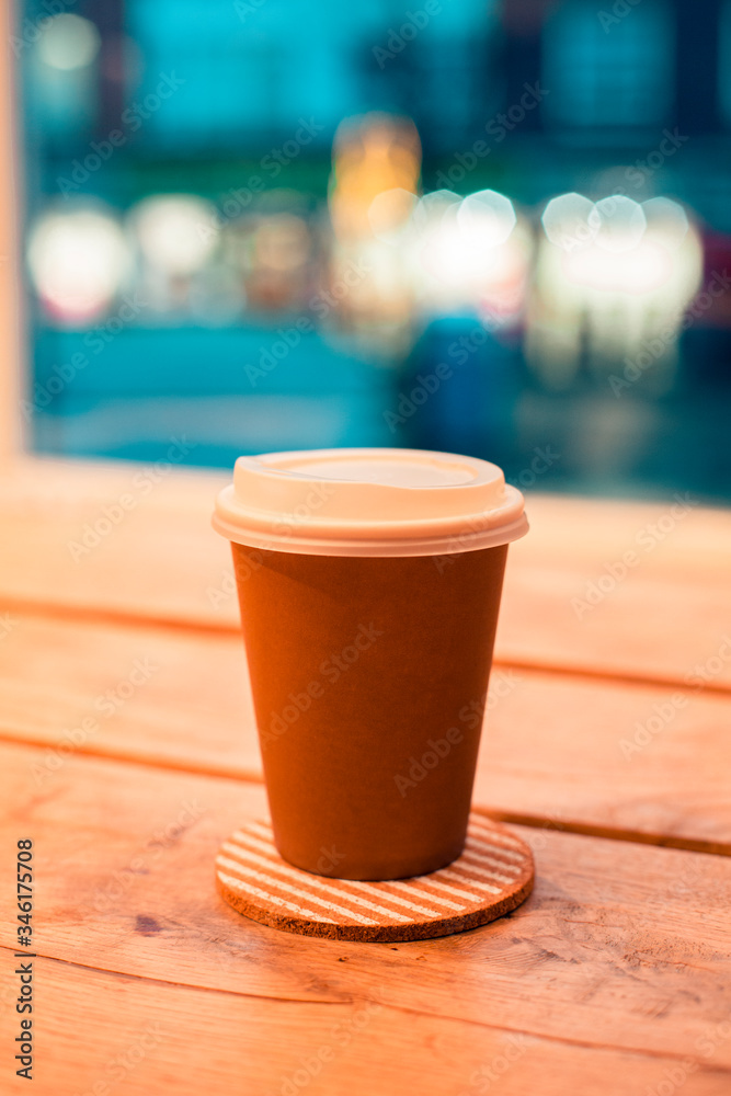 cup of coffee on the table cup of coffee on the table