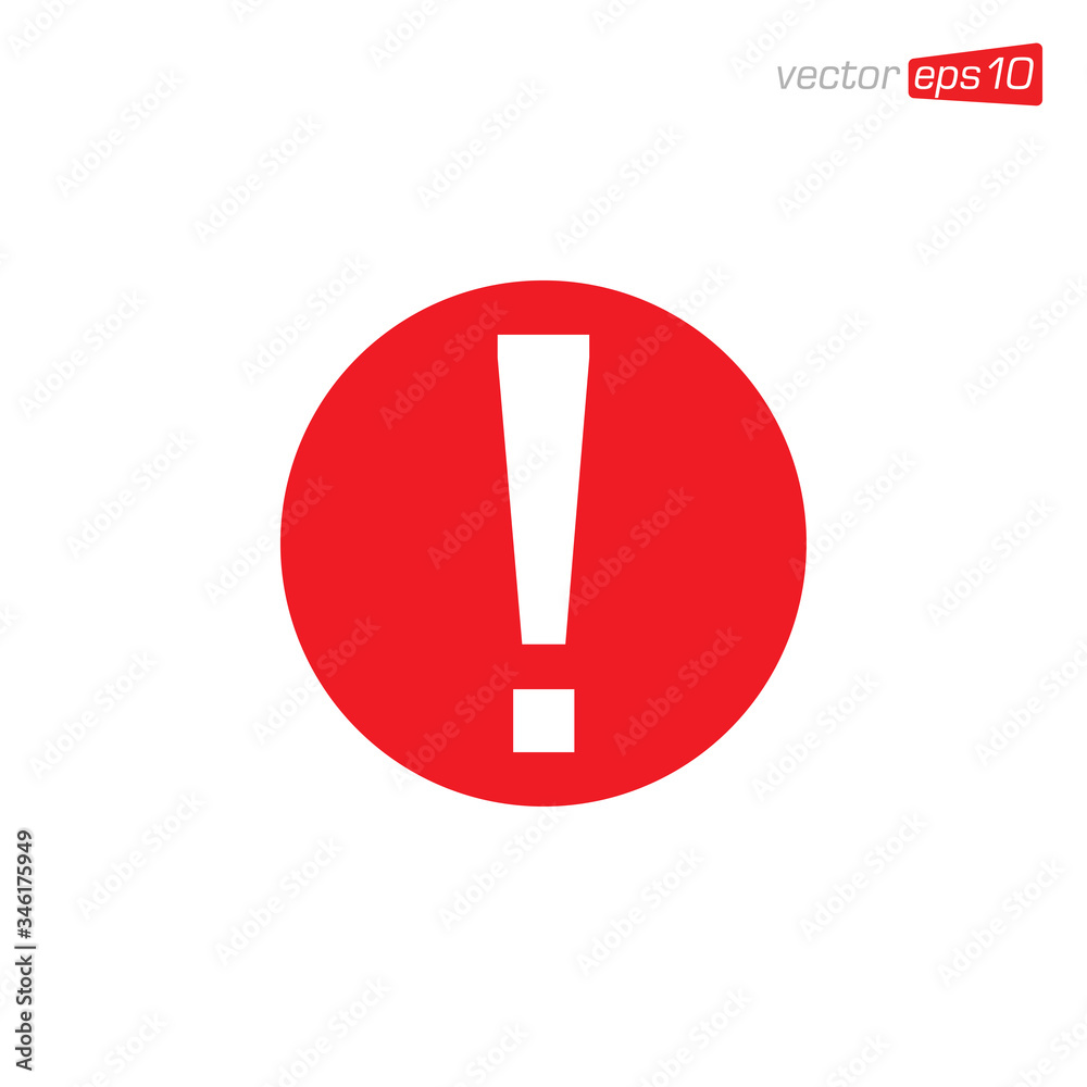 Exclamation Danger Icon Design Vector Exclamation Danger Icon Design Vector