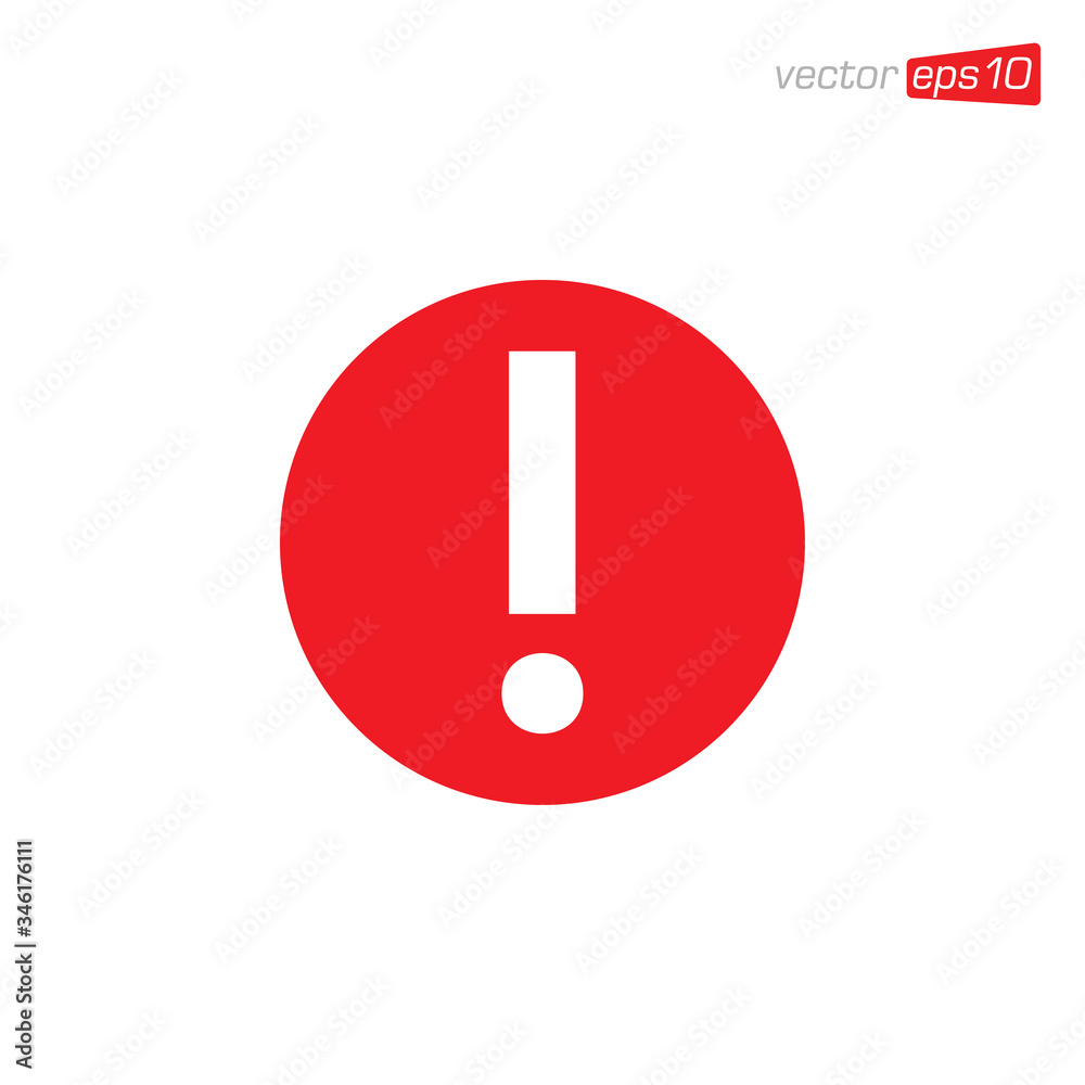 Exclamation Danger Icon Design Vector Exclamation Danger Icon Design Vector