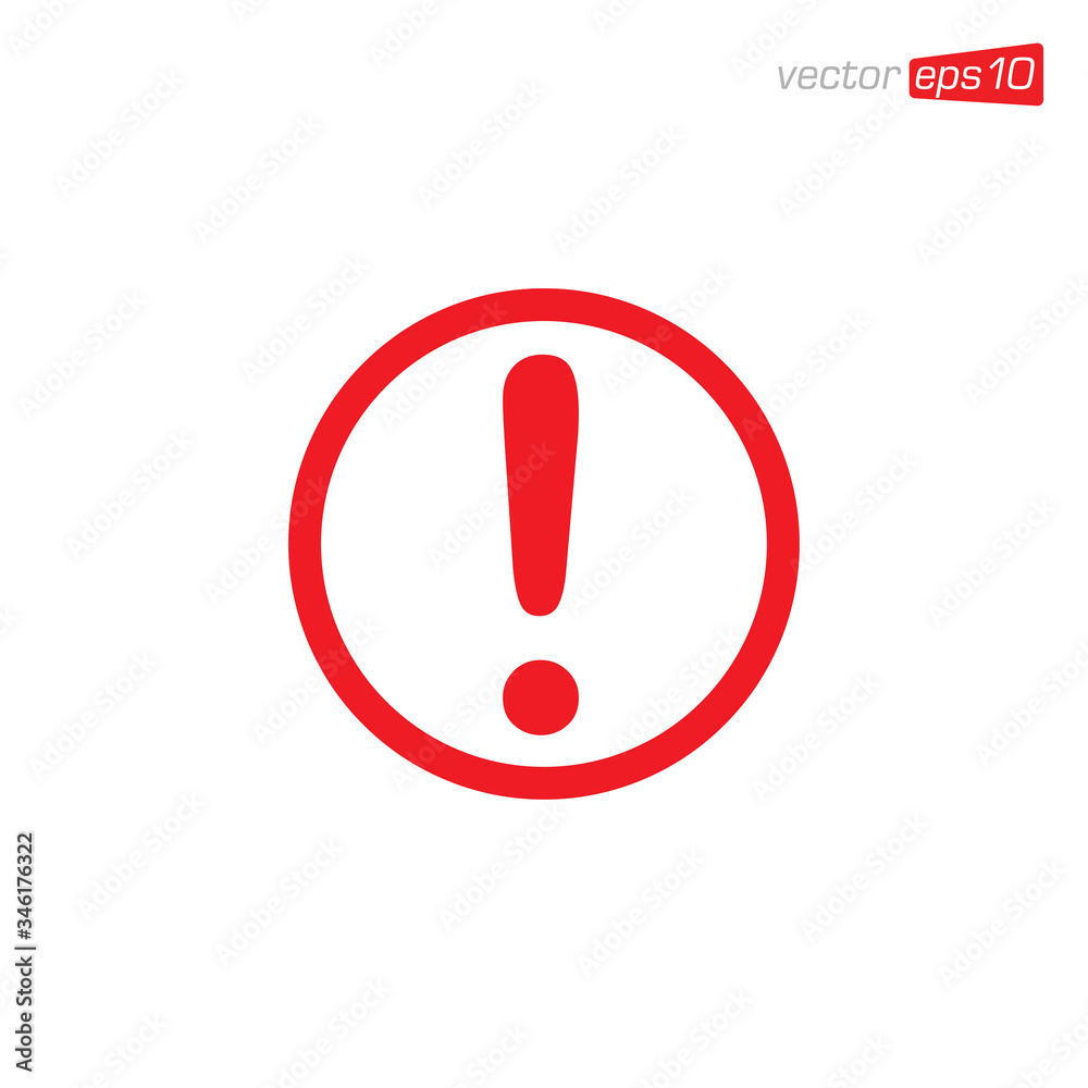 Exclamation Danger Icon Design Vector Exclamation Danger Icon Design Vector