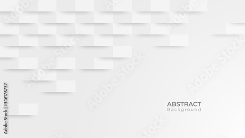 Fototapeta Naklejka Na Ścianę i Meble -  Abstract modern square background. White and grey geometric texture. vector illustration