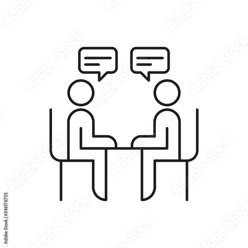 Conversation icon. Vector Illustration