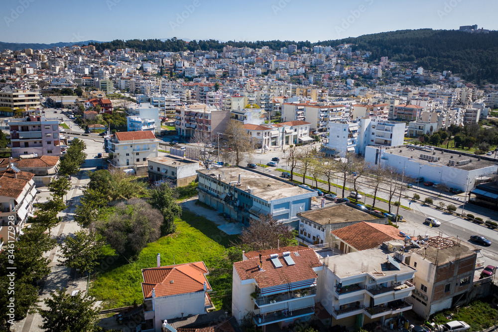 Aerial view of Arta city, Greece