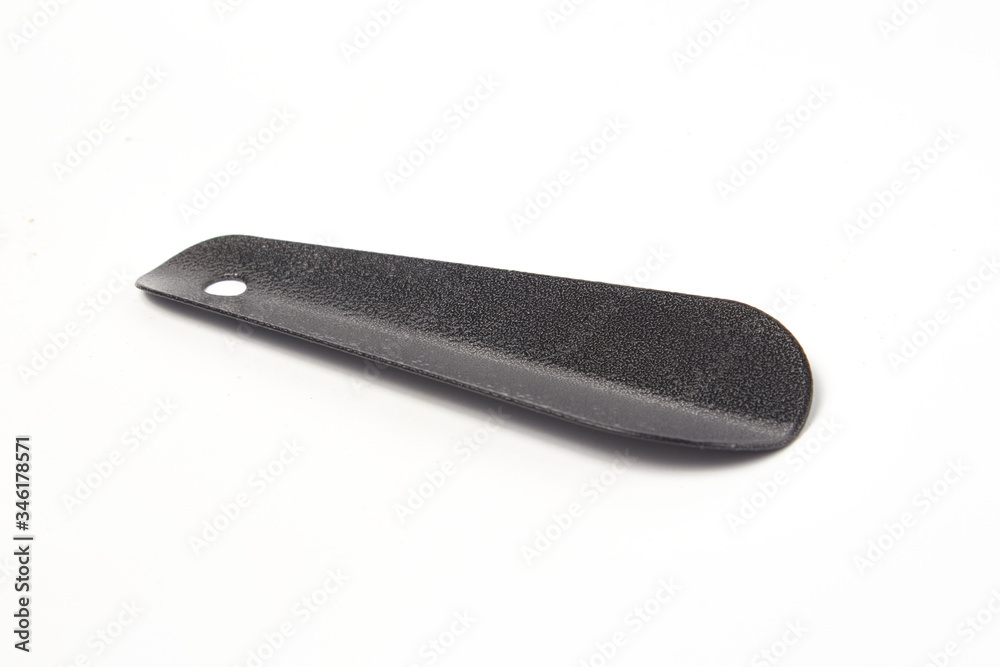 gray shoe spoon on a white background isolate gray shoe spoon on a white background isolate