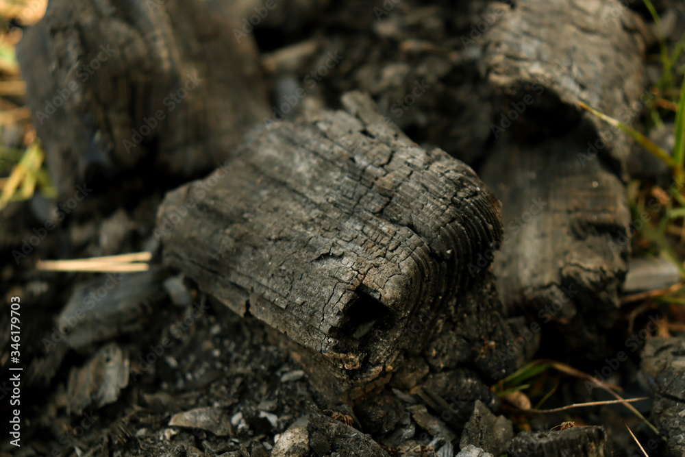 Fototapeta premium Coal. Coal texture. Background of coal.