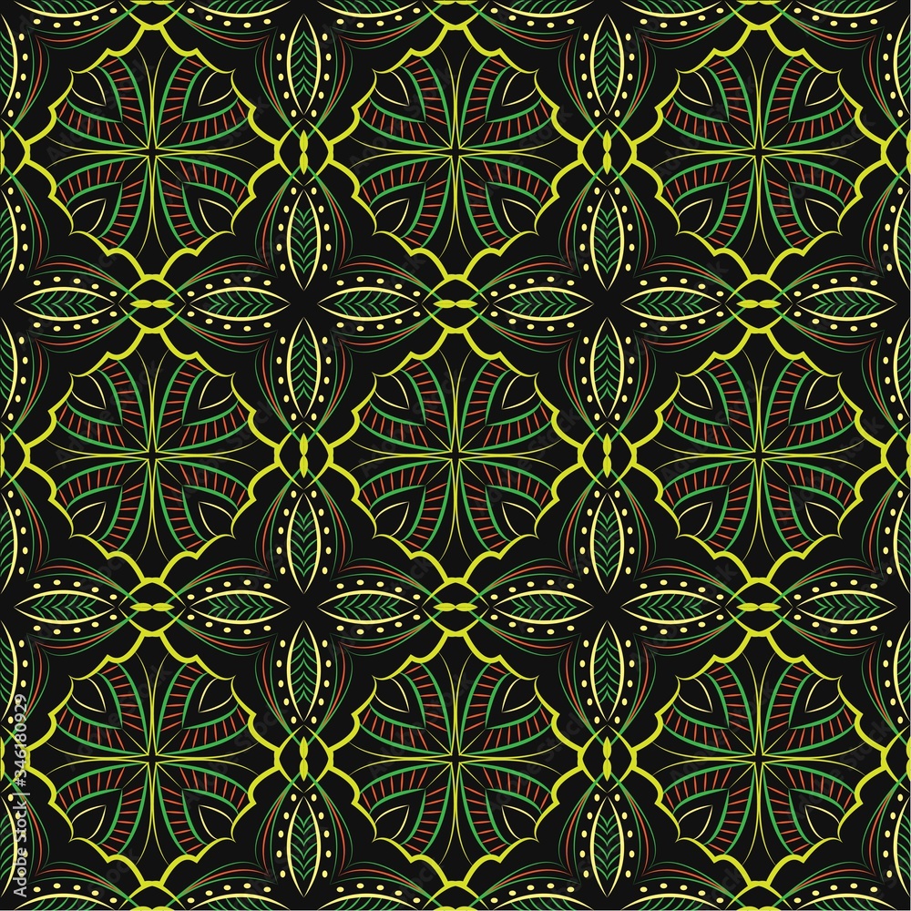 Abstract background ornament illustration. Vector textile print for bed linen, jacket, package design, fabric and fashion concepts. Seamless pattern with flowers Abstract background ornament illustration. Vector textile print for bed linen, jacket, package design, fabric and fashion concepts. Seamless pattern with flowers