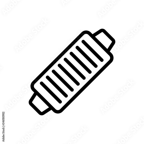 fine grater icon vector. fine grater sign. isolated contour symbol illustration