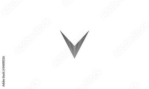 Free Download v, icon, 3d, arrow - GFXLoad