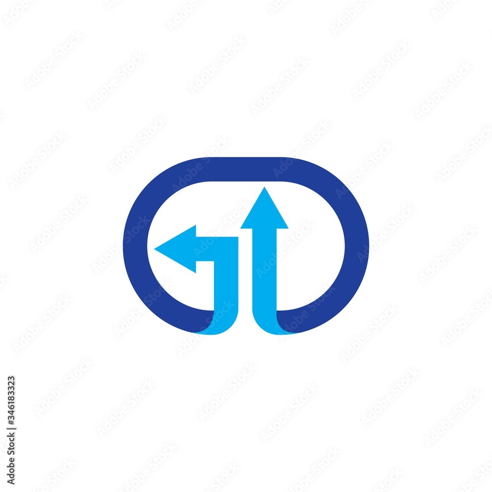 gd letter vecto ricon logo design gd letter vecto ricon logo design