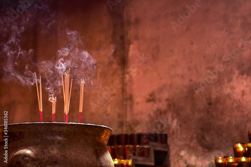 Incense burner at Chinese temple