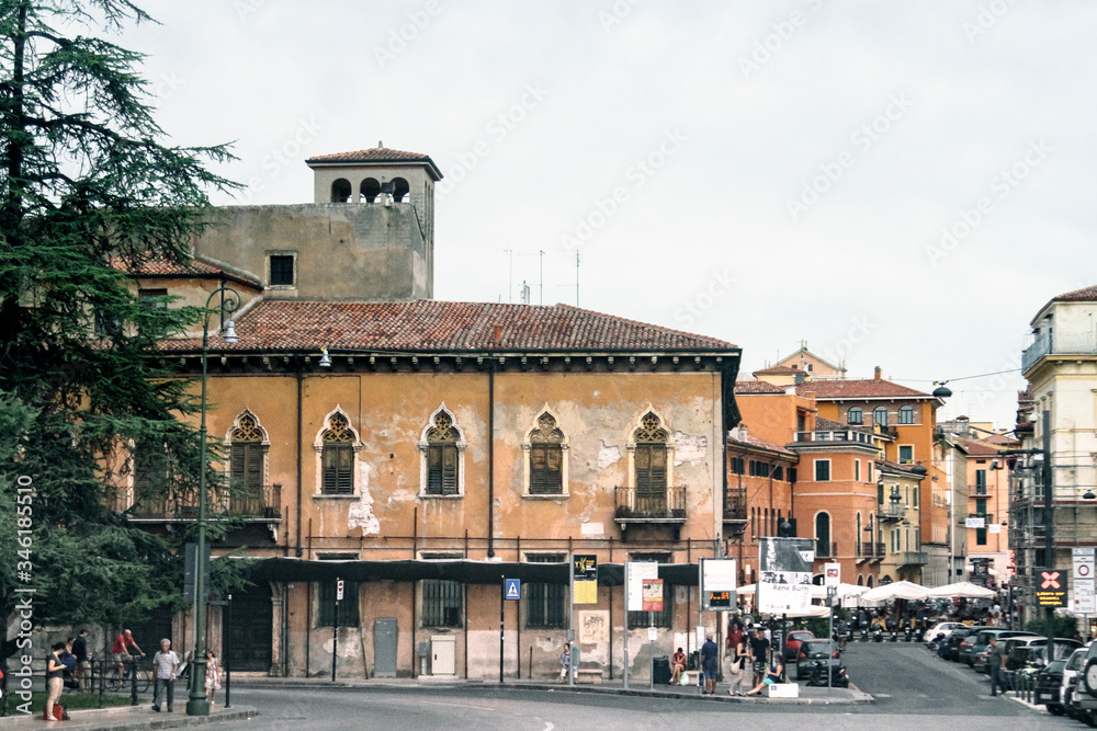 Fototapeta premium historical part of Verona, Veneto, Italy,