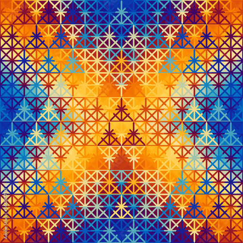 Seamless vector pattern background of a triangles.