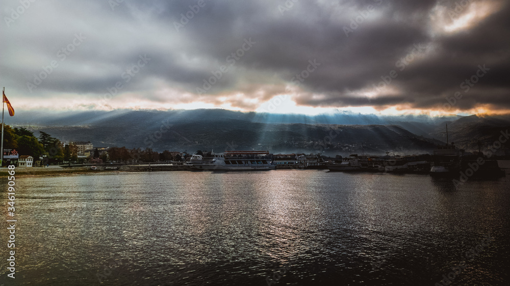 Sunrise in Ohrid Macedonia