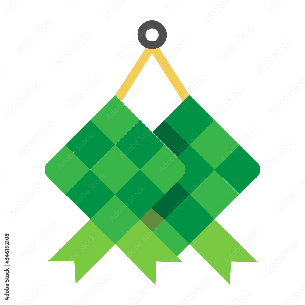 Hari Raya Concept, Wall Mounter Hanging Decorative elements vector