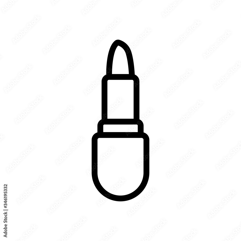 oval open female lipstick icon vector. oval open female lipstick sign. isolated contour symbol illustration oval open female lipstick icon vector. oval open female lipstick sign. isolated contour symbol illustration