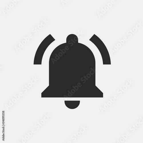 Ringing bell icon. Notification symbol modern, simple, vector, icon for website design, mobile app, ui. Vector Illustration