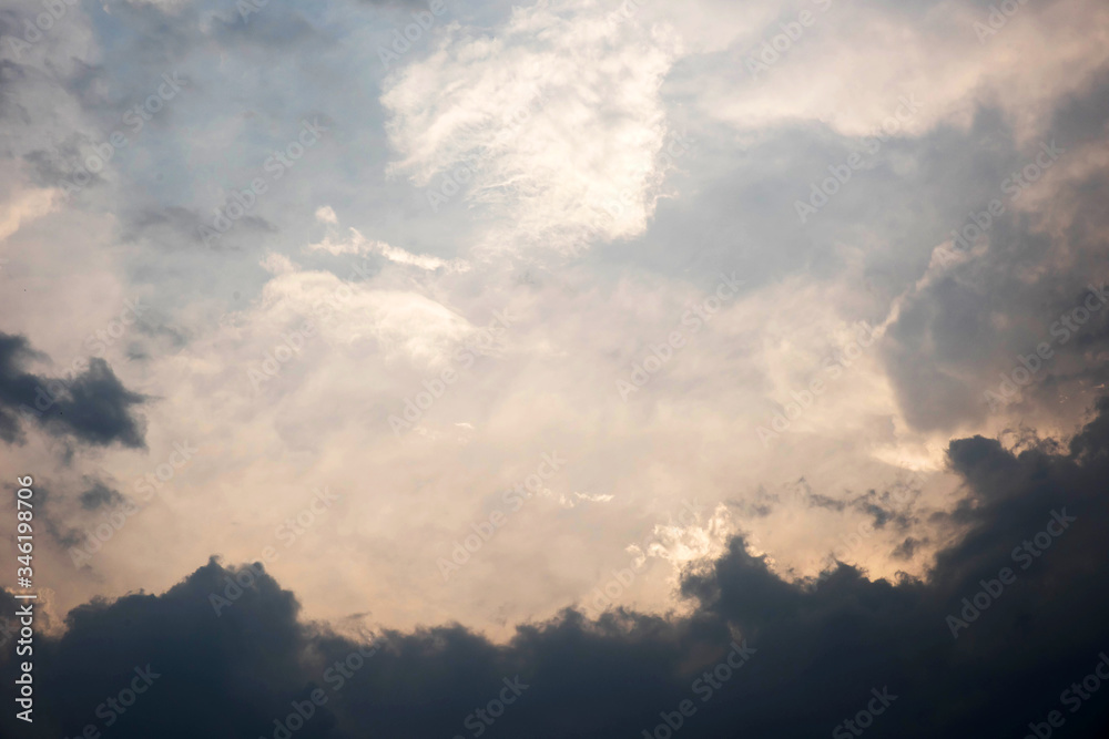  evening sky with clouds - cloudscape