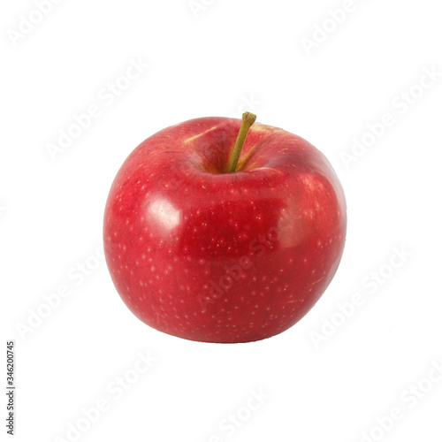 Red apples isolated on a white background