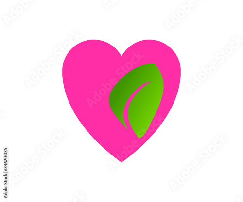 abstract Eco Logo design. Green color eco symbol