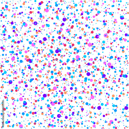 Confetti seamless pattern, holidays poster design template, colorful Christmas greeting background, loading page, vector illustration