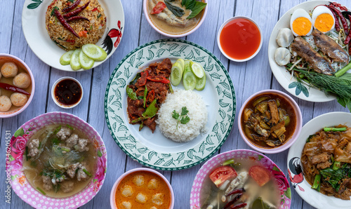 Thai Food Mixed Dishes