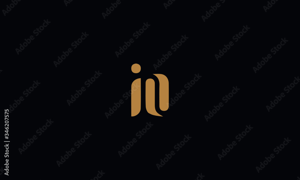 Letter IO with cuts abstract alphabet, font, text, typography, initials design in gold color with black background icon for the logo Letter IO with cuts abstract alphabet, font, text, typography, initials design in gold color with black background icon for the logo