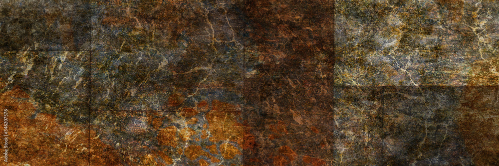 Fototapeta premium Wall Decor for interior home decoration, Ceramic Tile Design. it can be used for ceramic tile, wallpaper, linoleum, backdrop, coverpage, poster, textile, web page background - Illustration