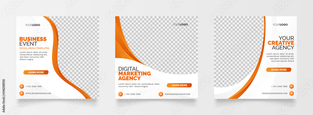 Social media template business agency for digital marketing and business sale promo. furniture or fashion advertising. banner offer. promotional mockup photo vector frame - obrazy, fototapety, plakaty 