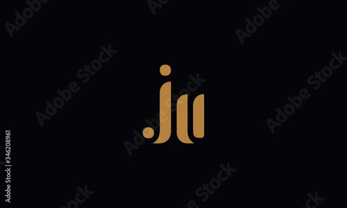 JU Letter Logo Design Template Vector illustration photo