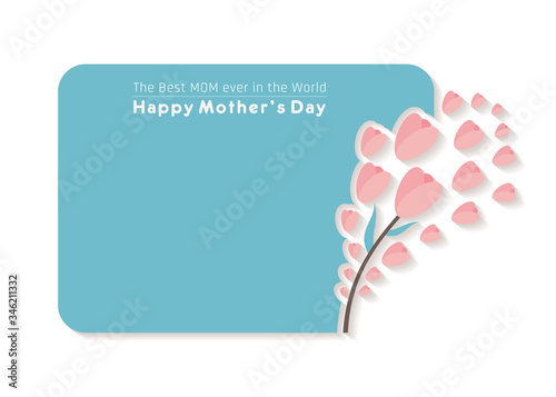 Happy Mother's day greeting card design