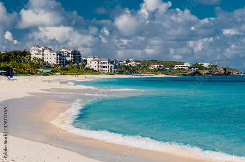 shoal bay, dream beach in the Caribbean sea with white sand and turquoise sea jewel island of Anguilla © DD25
