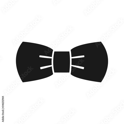 bow tie vector icon in trendy flat design