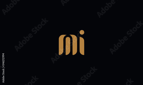 MI Letter Logo Design Template Vector illustration