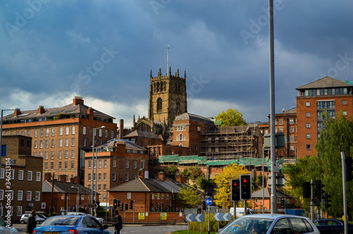 Canvas Print nottingham cityscape
