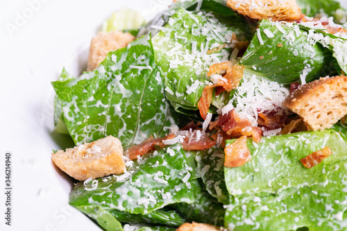 Caesar Salad with Cheese and Croutons