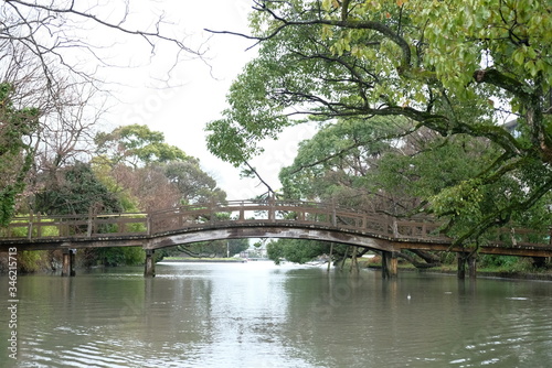 old bridge over the river