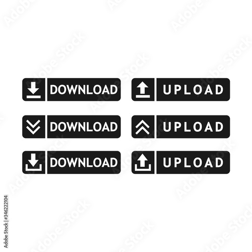 upload bar vector icon in trendy flat style