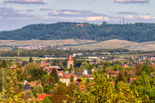 Blick auf Kitzingen und dem Schwanberg photo