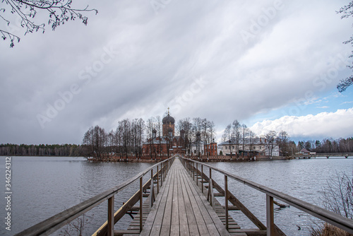 Vvedensky Island Monastery, Cover. Vladimir region. Spring © GUENNADI