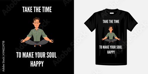 Yoga t-shirt design. custom yoga design for t-shirts, sweatshirts and souvenirs