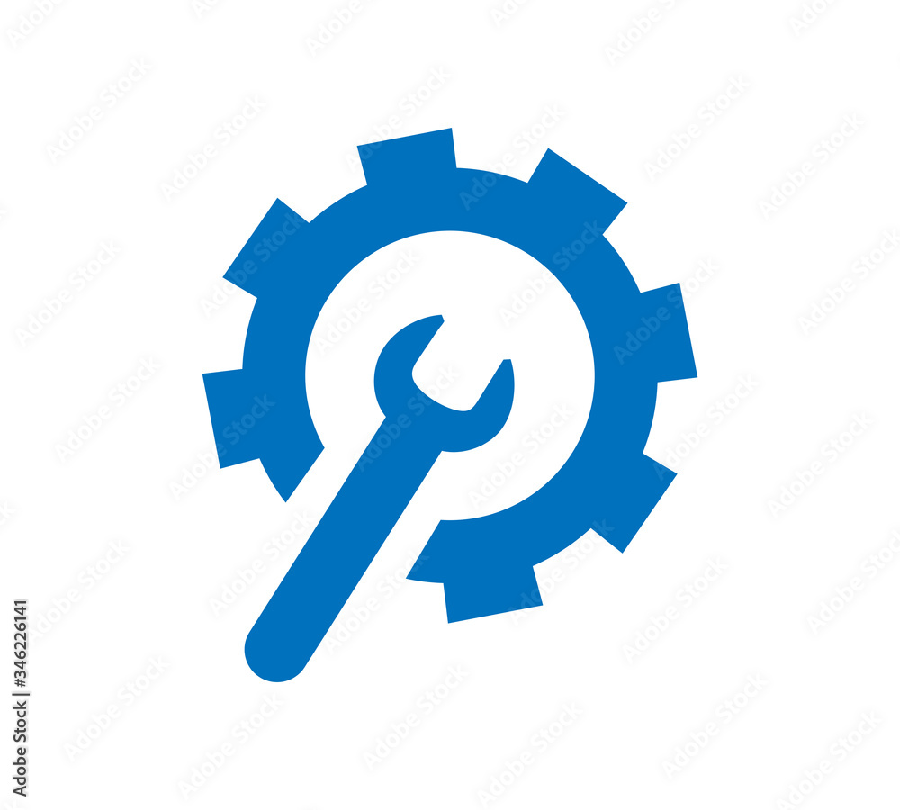 Service tool icon on white background. Vector illustration Service tool icon on white background. Vector illustration