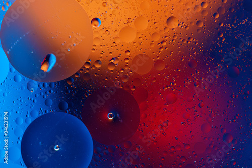colorful bubbles background, bright texture, copy space