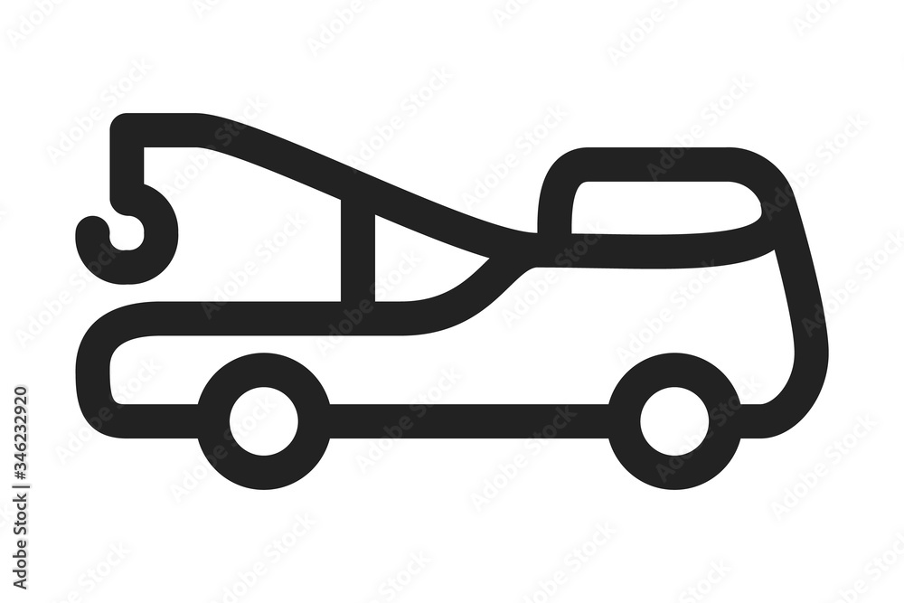 Tow truck icon. Trendy Tow truck logo concept Tow truck icon. Trendy Tow truck logo concept