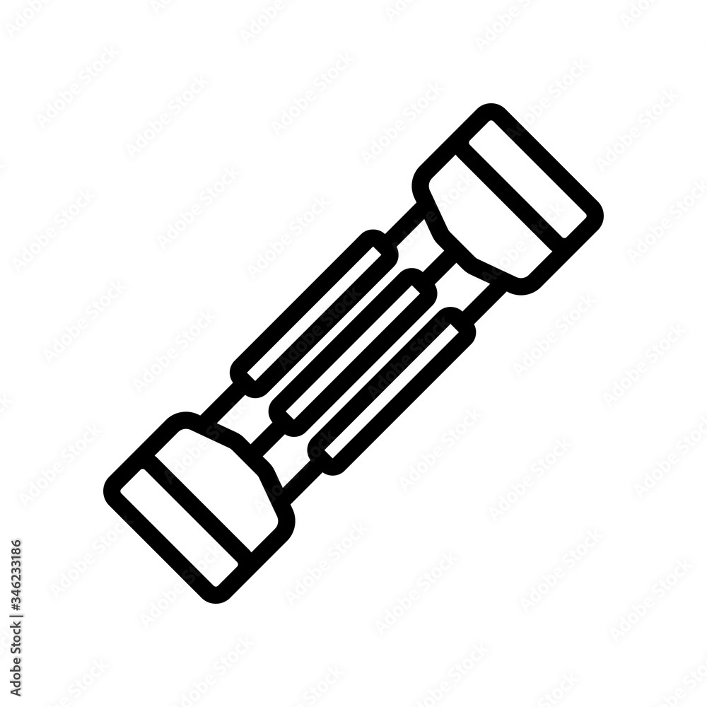 breast expander icon vector. breast expander sign. isolated contour symbol illustration breast expander icon vector. breast expander sign. isolated contour symbol illustration