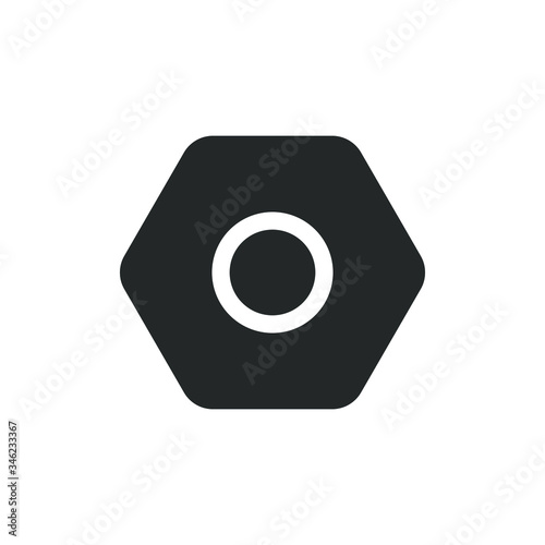 Simple icon of a settings vector illustration