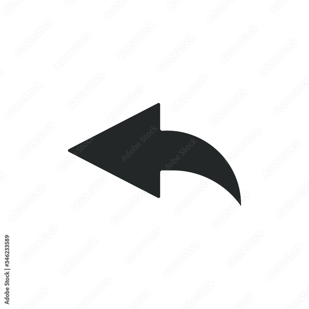 Undo arrow icon vector illustration Undo arrow icon vector illustration