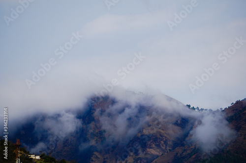 Fototapeta Naklejka Na Ścianę i Meble -  India - Uttrakhand - Rishikesh - 11 march 2020, high mountains