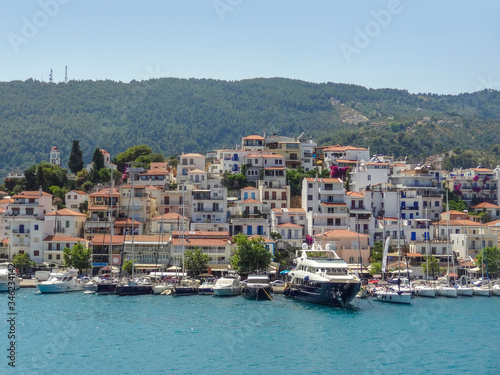 Skiathos town at the Sporades