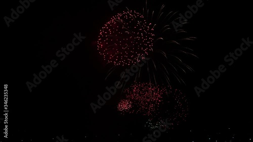 The world firework festival annually on Han river photo